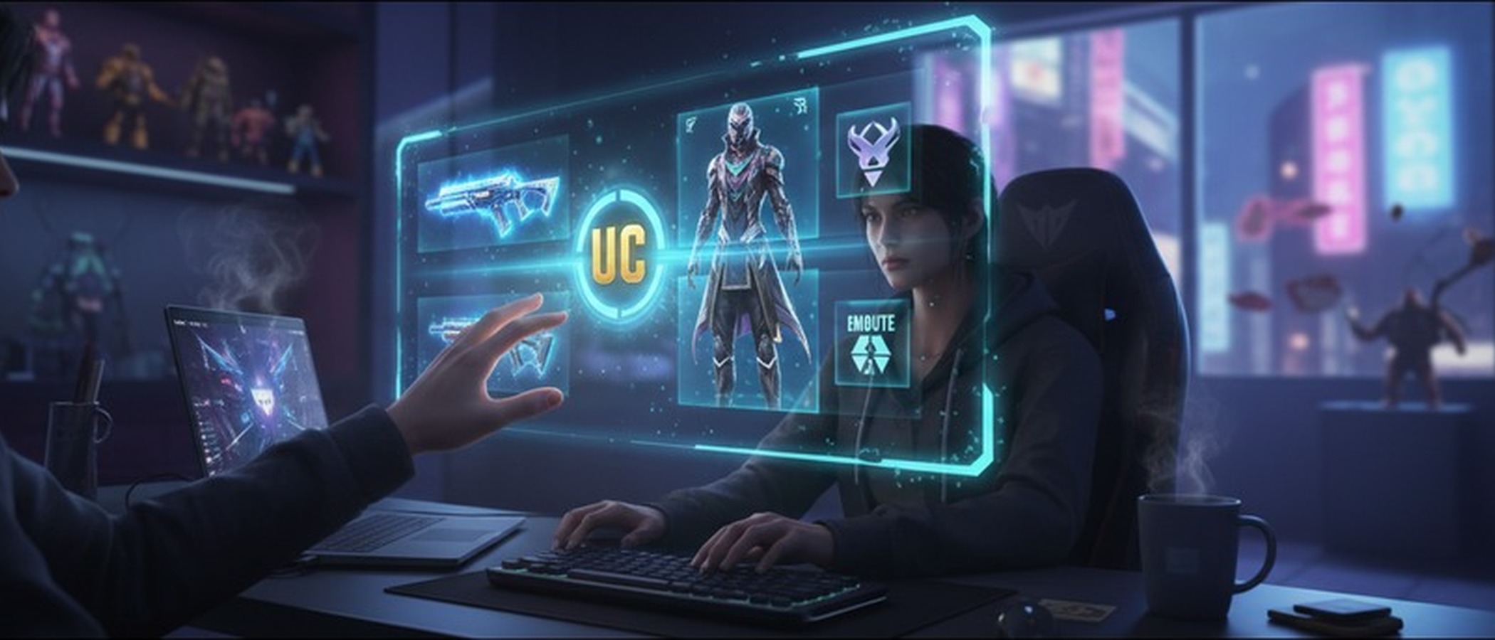 Comparison of items available via Royale Pass vs. direct shop purchase